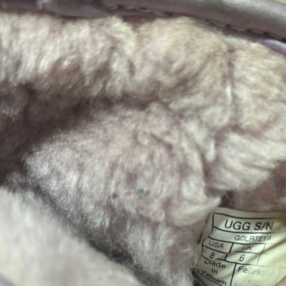 UGG Purple Classic Mini Stellar Sequin Boots Size 8 - Picture 11 of 13